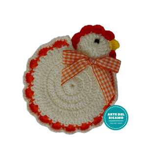 Crochet Potholder - Chicken